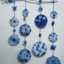 Tie-dye environmentally friendly kindergarten finished classroom creative layout pendant B atmosphere decoration national style intangible cultural heritage background wall hanging