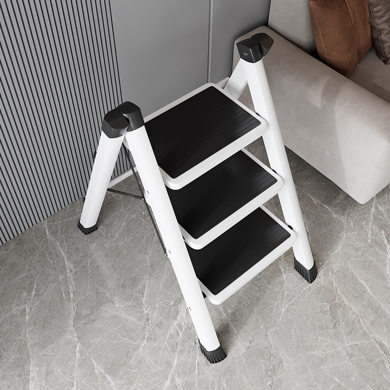 Ladder Home folding telescopic herringbone ladder Indoor Dorgitons High energy climbing ladder Thickening Stairs Three Four Steps Small Terraces-Taobao