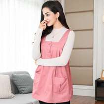 Radiation protection clothing maternity clothing double-layered four-layer spring clothing bellyband for office workers z-wearing tops during pregnancy and inside and outside