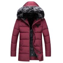 -30 Degrees Winter Mens Down Brand Jacket Thick Warm With B