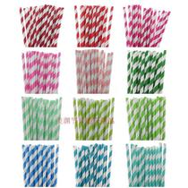 Straws disposable party colored paper straws juice milk tea environmentally friendly beverage paper long straws 25 pieces 19 cm