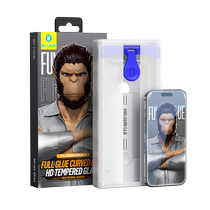 (Alis official self-employment) Blue scarlet steel film suitable for apple 15promax iPhone15pro dust removal bin full adhesive cell phone film curved screen HD anti-fall AR enhanced protection sticker