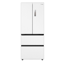 Midea M60cm ultra-thin 468 zero-embedded French multi-door double-open first-class air-cooled frost-free white household refrigerator