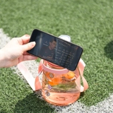 Милый мультяшный матовый стакан со стаканом, портативная вместительная и большая спортивная бутылка, популярно в интернете, градиент