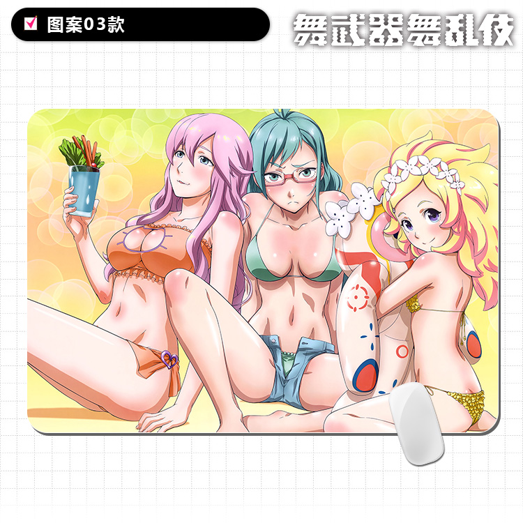 Vũ khí khiêu vũ hỗn loạn bubukiburanki anime ngoại vi khóa chuột pad tùy chỉnh bàn máy tính mat - Carton / Hoạt hình liên quan các sticker cute
