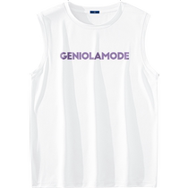 Genio Lamode quick-drying vest mens summer casual sports thin vest fashion brand American white sleeveless t-shirt