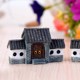 Micro landscape mini ancient architecture Chinese-style archway city gate house house resin landscaping bonsai decoration ornaments