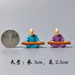 Chinese Miniature Figures of Ancient Figures, Bo Ya Playing the Zither, Micro Landscape, Rockery, Landscaping Decoration, DIY Small Ornaments