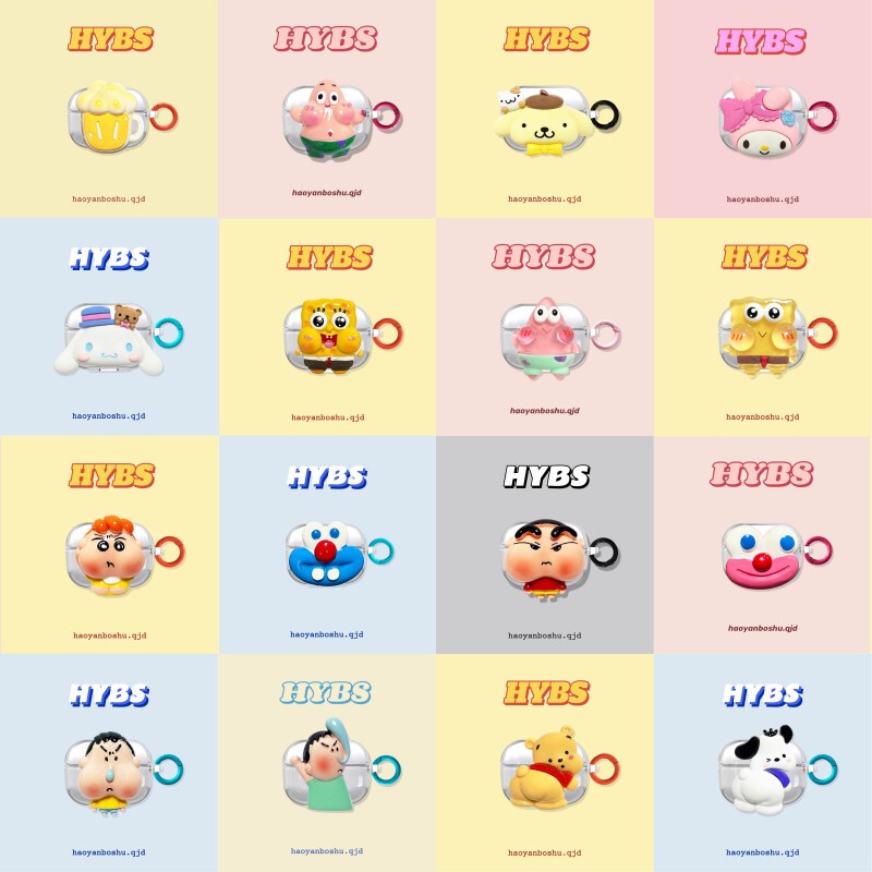 Cartoon Stereo Cute Resin Patch Suitable for Samsung Galaxy Buds3 Headphone Cover 2024 New Anti-Fall Soft Shell Buds3Pro Personalized Anime Transparent Bluetooth Protective Cover