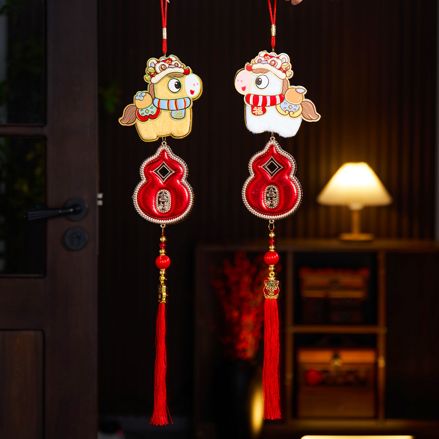 Year of the Horse Zodiac Pendant Creative Indoor Living Room Door Hanging Spring Festival Holiday Atmosphere Decoration New Year Ornaments