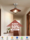 Medieval-Style Corridor Aisle Light, Nordic Designer Style, Creative Bay Window Foyer Entrance Light, Round Ceiling Light