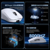 Mchose M7 Mouse E-Sports Gaming Three-Mode Pro Wireless Bluetooth Paw3395 Lightweight Computer Office