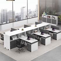 Office financial desk staff desk workstation table and chair combination double office desk and chair high cabinet computer desk