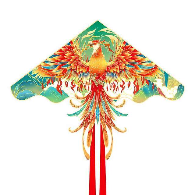 Phoenix Kite 2026 New Breeze Easy to Fly Weifang High-end Children and Adults Beginners Kite with Line