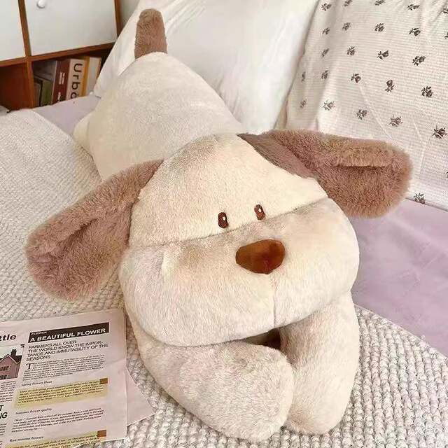 Papa dog long plush doll sleeping pillow to accompany sleeping doll special girl bed legs cloth doll gift