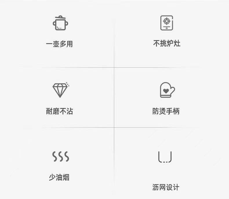 Фритюрница 天妇罗小黄鸭油炸锅不粘炸壶带滤网盖子家用省油迷你小型油炸神器