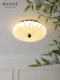 Full-Spectrum Potala French-Style Mid-Century Bedroom Ceiling Lamp, American Retro Fabric Living Room Study Master Bedroom Lamp, New Model