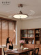 Medieval Style Invisible Fan Lamp, French Retro Restaurant Lamp, American Style New Bedroom Ceiling Lamp, Ceiling Fan Integrated Lamp