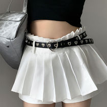 Belt for women Y2K Millennial hottie Yabi personalized trendy street rivet metal waist chain belt fashionable heart shape