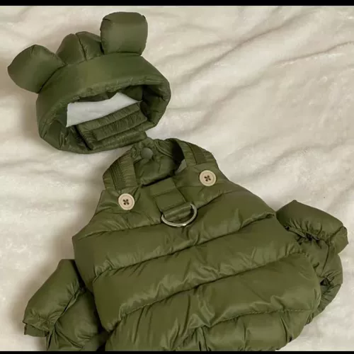 Пуховик, комбинезон, сверхлегкая шапка