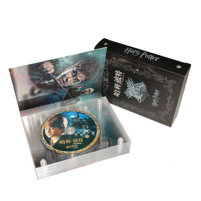 Authentic Harry Potter Movie Dvd Discs 1-7, Complete Bilingual Chinese and English Version, High-Definition English Collection