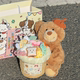 Bear Plush Bouquet Hug Bucket Birthday Gift for Girls, Practical and High-End Gift for Best Friends, Male and Female Friends, Teacher's Day, Chinese Valentine's Day