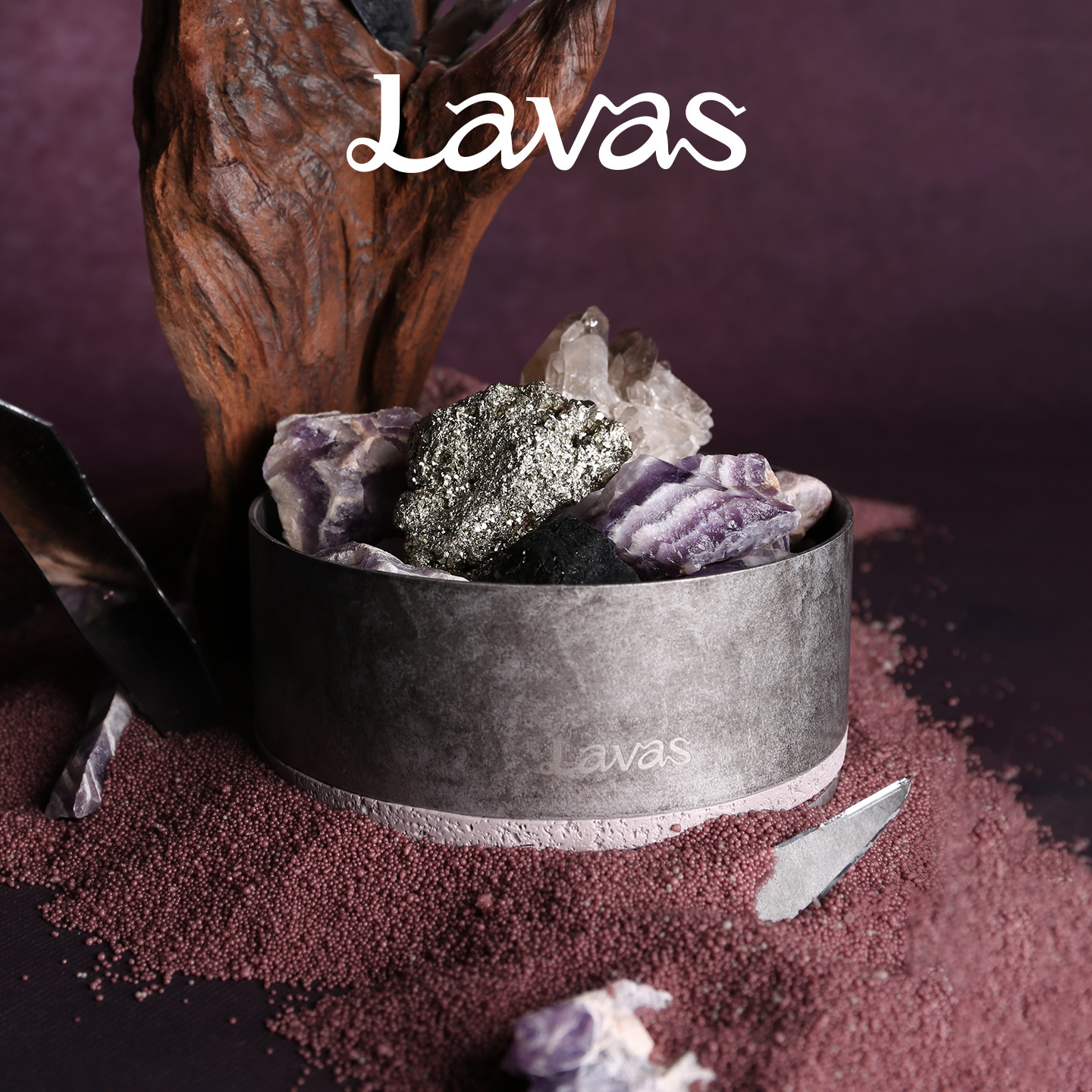 Lavas扩香石荒境之水系列 无火香薰扩香晶石香氛精油礼盒生日礼物