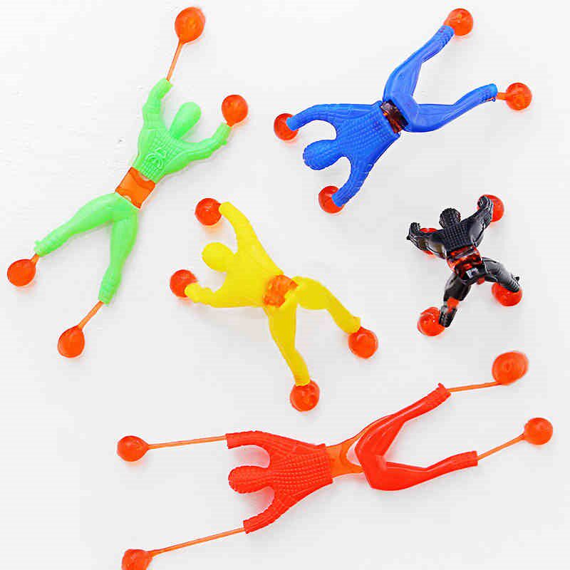 Sticky somersault climbing wall spider man magical spider man children's toy climbing man rock climbing villain fun