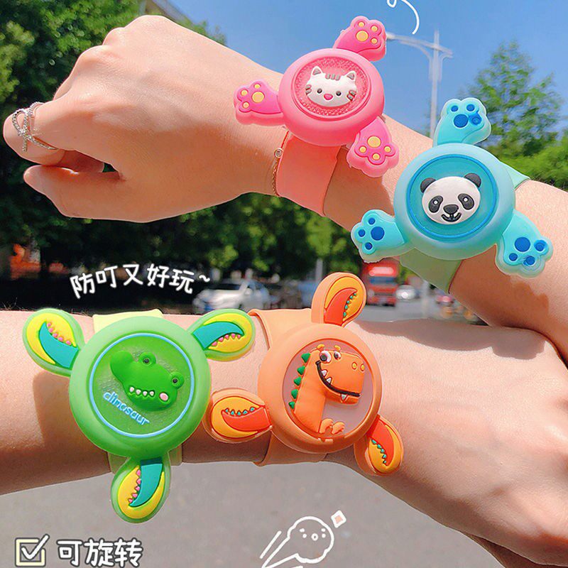 Luminous rotating watch gyro rotating anti-mosquito repellent slap rotating vibrato with the same bracelet ring slap flash