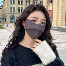 Winter warm and breathable hole mask thickened three-dimensional contouring breathable fashionable cold-proof mask outdoor riding mask