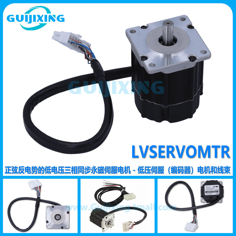 LVSERVOMTR 正弦反电势的低电压三相同步永磁伺服电机 C2000 MCU