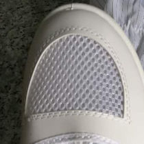 CESK Open Mesh Long Shoes Breathable Leather High Boots Clean Anti-static Dust-proof Clean Room Mesh Hole PV