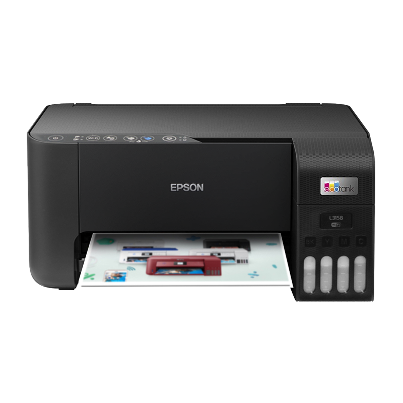 Струйный цветной принтер Epson L3356/L3358/L3355/L3258 с чернильным баком, беспроводной копирование и сканирование, печать с мобильного