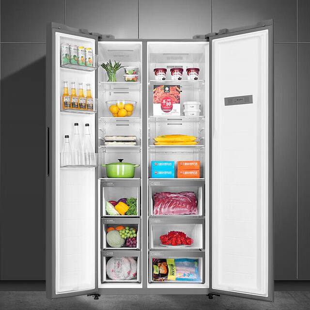 Haier Refrigerator Double-Door Household Large Freezer Dual Frequency Conversion First-Class Air-Cooled Frost-Free Bcd-622Wlhsse5B1U1