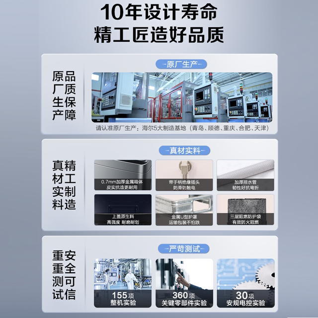 Haier Washing Machine Fully Automatic Pulsator 8kg Household Washing and Drying Integrated Tub Self-Cleaning Rental Eb80M30Mate1