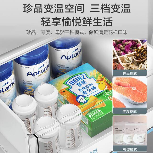 Haier Refrigerator French-Style Multi-Door First-Class Energy Efficiency Air-Cooled Frost-Free Household Large-Capacity Bcd-506Wghfdedbfu1