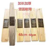 Copper slice carrot grater wooden household wire insert stainless steel old-fashioned potato wooden grater solid wood