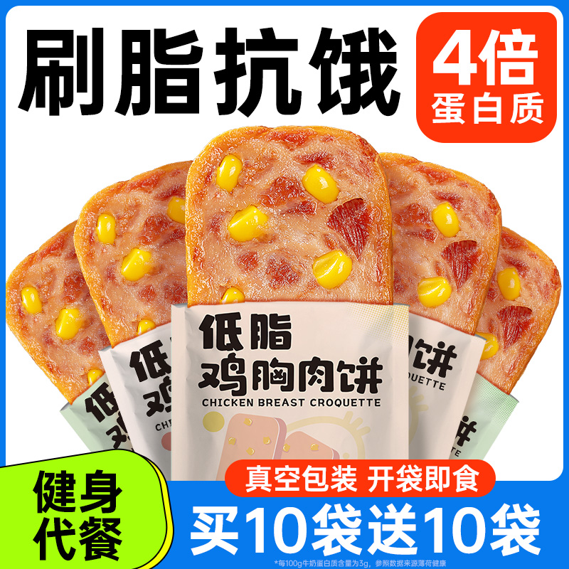 コーンチキンパティ、鶏むね肉パティ、すぐに食べられる、低脂肪カロリー、フィットネス、朝食代替品、満腹感たっぷりのスナック