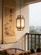Song-Style Aesthetic Entrance Hallway Courtyard Lamp, New Chinese Zen Retro Chinese-Style Bedroom Bedside Dining Room Lamp