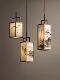 Song Dynasty Aesthetics, New Chinese-Style Tea Room Chandelier, Modern Minimalist Fabric Dining Room, Zen-Style Model Room, Bedside Study Chandelier