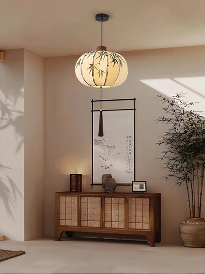 Song-Style Aesthetics Chinese Chandelier New Creative Chinese-Style Lantern Decorative Lamp Retro Dining Room Study Bedroom Chandelier