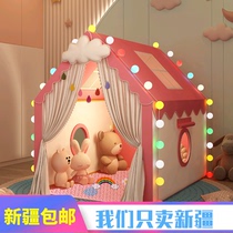 Xinjiang Free Shipping Childrens Tent Indoor Small Princess House Dream Girl Boy Sleeping Small House Separated Bed God