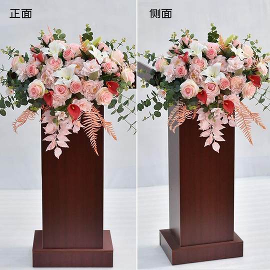 Artificial Flowers for Business Conference Podium, Speech Stage Table Flowers, Sign-In Desk, Mother's Desk, Banquet Fake Flower Decoration