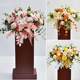 Artificial Flowers for Business Conference Podium, Speech Stage Table Flowers, Sign-In Desk, Mother's Desk, Banquet Fake Flower Decoration