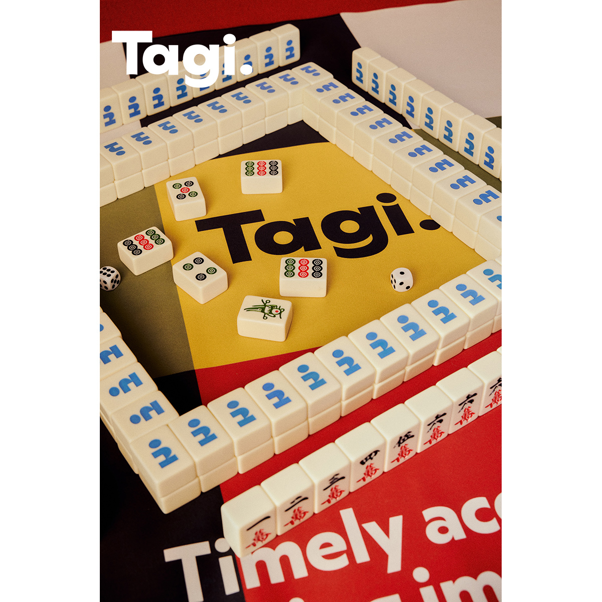 Tagi < Ttouched leather touch > Handheld mahjong gift box Baobao box with table cloth limited collection-Taobao