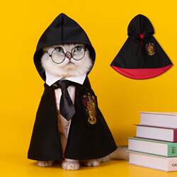 Halloween Dog Clothes, Popular Cat Cape, Spring and Autumn Outfit, Magic Academy Harry Potter Cloak, Pet Shawl