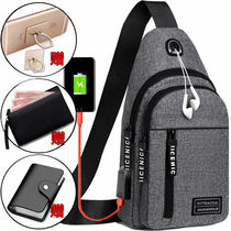 Brock Mens Backpack 2020 New nylon canvas breast bag recreation sports tourist chest bag with a single shoulder slope bag