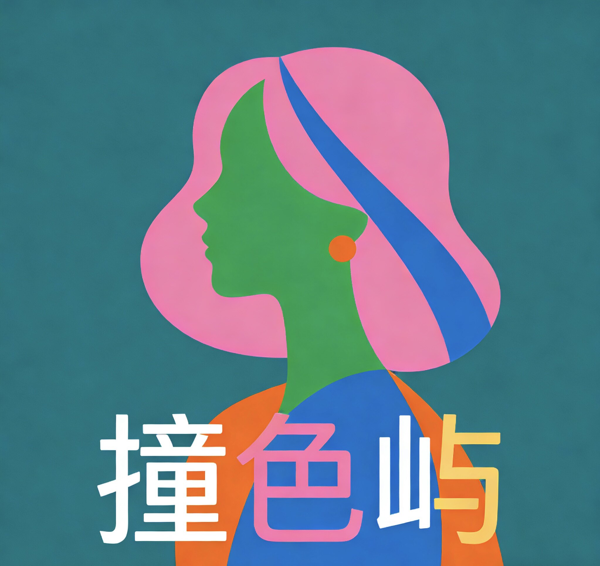 撞色屿女装
