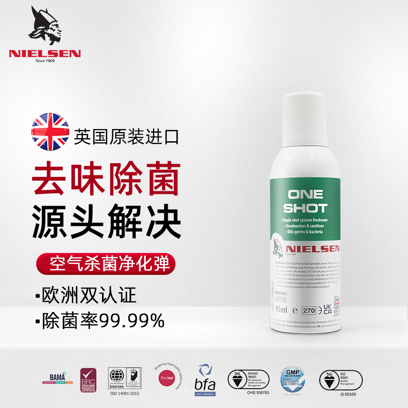 British Nielsen Air Purifier Car Freshener Air Conditioning Purification Deodorizer to Remove Odor and Mildew Smell Nielsen