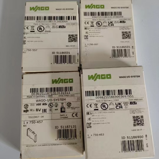 WAGO module 750-453 750-557 750-555 750-457 750-496 554 667